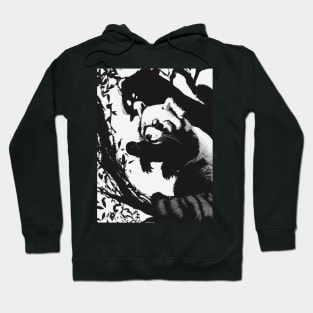 Red Pandas Shadow Silhouette Anime Style Collection No. 92 Hoodie